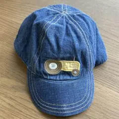 【美品】GYMBOREE デニム トラクター刺繍 ベビーキャップのサムネイル
