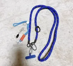 スマホストラップ携帯ストラップ 藍 シンプル おしゃれ スマホ落下防止