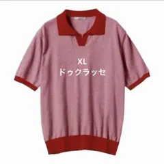 新品 DoCLASSE ピマコットン ボーダー ニットポロシャツ メンズ XLのサムネイル