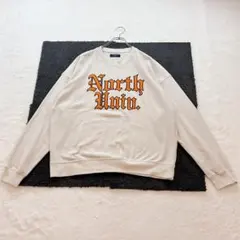 バックナンバー【L】ベージュ カレッジクルースウェット 厚手 ストレッチ 秋冬のサムネイル