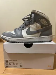 AIR JORDAN 1 Mid Grey/Sail