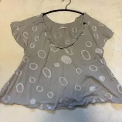 希少 ミナペルホネン タンバリン　Tシャツ カットソー フリル 刺繍のサムネイル