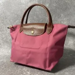 ロンシャン　ルプリアージュ　S　ハンドバッグ　トートバッグ　ナイロン　ピンク