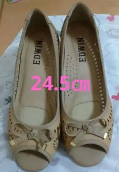 エドウィン オープントゥ パンプス
