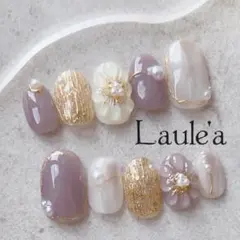 現品　ニュアンスネイル　ぷっくりフラワー　花　結婚式　成人式　ジェル