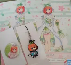 五等分の花嫁　くじ　四葉　ラバスト　缶バッジ　イラストボード