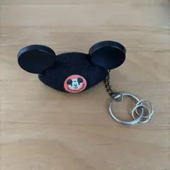 ディズニーキーホルダー　イヤーハット　ディズニーランド　ストラップ　レトロ