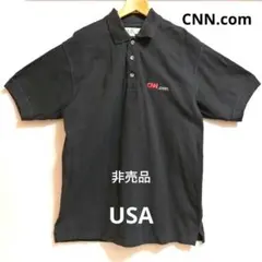 「CNN.com」 黒 ポロシャツ USA 非売品