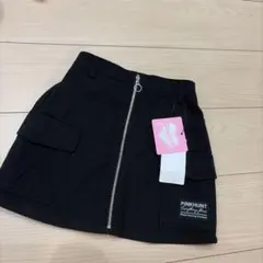 PINKHUNT フロントジップ スカート ブラック140センチのサムネイル