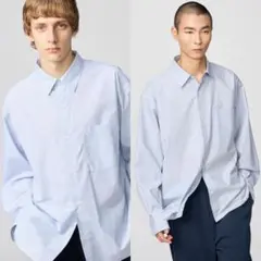 UNIQLO:C ブロードオーバーサイズシャツ/ストライプ 4XL 2枚セット