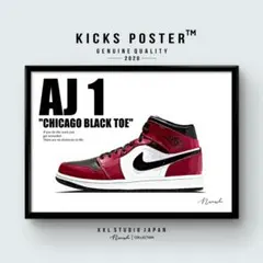 AJ1M シカゴ ブラックトゥ キックスポスター 送料無料/AJ1-M19