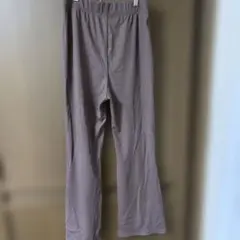 GU スリムフレアパンツ　ブラウンXL