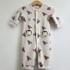 【美品】petit main おさるのジョージ ツーウェイ ロンパース