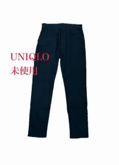 未使用 UNIQLO チノパン Ｍサイズ 黒 紐つき オールシーズン ユニクロ