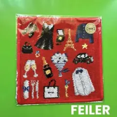 FEILER× IÉNA ENFANT 別注BONSOIR IÉNA ハンカチ赤