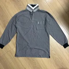 Munsingwear Grand-Slam メンズ　ストライプ　ポロシャツ　Mのサムネイル