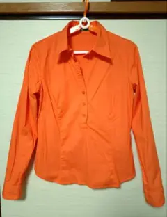 【UNITED COLORS OF BENETTON】オレンジブラウス シャツ