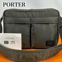 【極美品/カード付】ポーター タンカー ショルダーバッグ ボディバッグ ナイロン