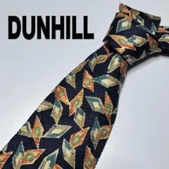 DUNHILL 幾何学模様 ネクタイ