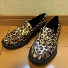GUESS レオパード柄 ローファー