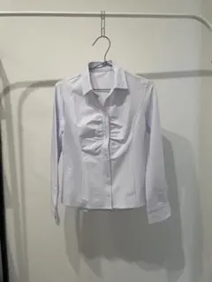【5/31まで出品】フロントギャザー 長袖シャツのサムネイル