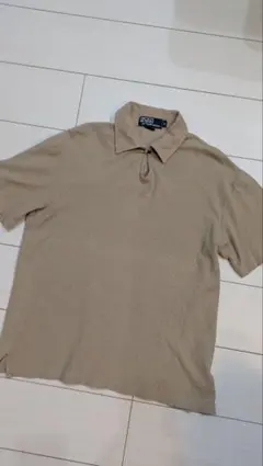 90s Polo by Ralph Lauren ベージュ ポロシャツ M