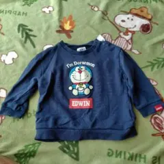 EDWIN I'm Doraemon キッズ トレーナー ネイビー