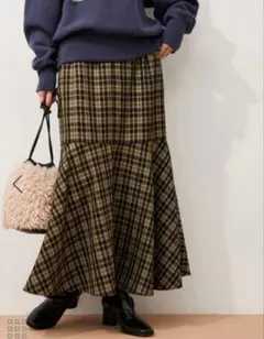 チェック柄 マーメイド