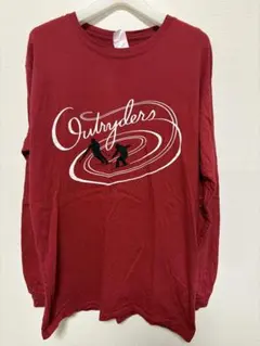 アメリカ古着　Authentic Pigment 赤 長袖カットソー