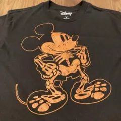 Disney ミッキーマウス スケルトン Tシャツ M ブラック
