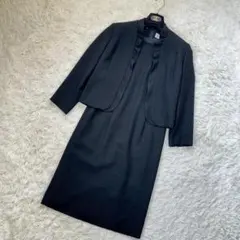 高級✨東京ソワール SOIR PERLE ブラックフォーマル ワンピース 11号