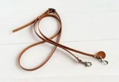 ブラウン ショルダーストラップ 栃木レザー A ハンドメイド 本革 ヌメ革