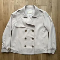 MAJESTICLEGON ショートトレンチコート アイボリー M