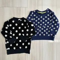 ユニクロ他　トップス2枚セット　80
