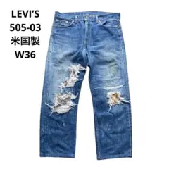 ◇◇140th限定リーバイス505 W38 L30 濃紺 オリジナルレングス - メルカリ