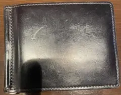 キプリス マネークリップ ブラック　コードバン ヴァケッタレザー カードケース