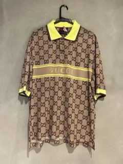 グッチ　GGプリント メッシュ ポロシャツのサムネイル