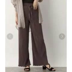GLOBAL WORK グローバルワーク　プリーツパンツ　ブラウン