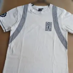 波達 和柄 Tシャツ 半袖 ホワイト M