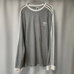 adidas アディダス 長袖カットソー グレーのサムネイル