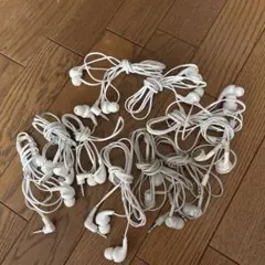 ホワイト有線イヤホン10個