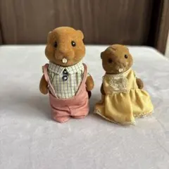 【初期 海外版】シルバニアファミリー ビーバー 2体セット