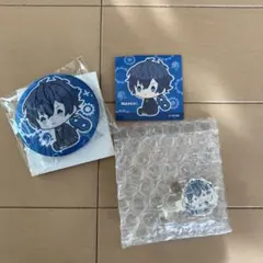 カラフルピーチ なおきり 刺繍缶バッジ ヘアクリップ