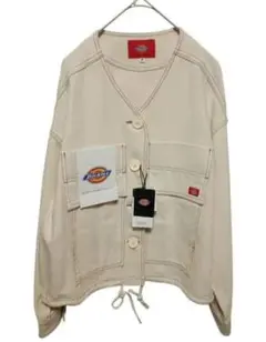 新品タグ付き　Dickies ノーカラージャケット M ベージュ