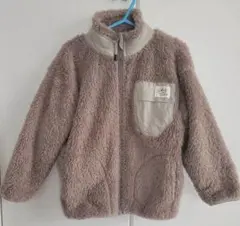 フリースジャケット 110サイズ ブラウン