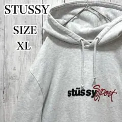 ☆レア・大人気☆ STUSSY SPORTS　プルオーバーパーカー　刺繍　XL