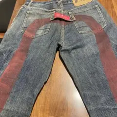 希少 EVISU PARIS Lot.1471 家紋ゴールド刺繍 デニム W32 - メルカリ
