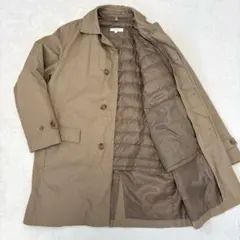【美品 XL】ユナイテッドアローズ ダウンライナー ステンカラーコート ベージュ