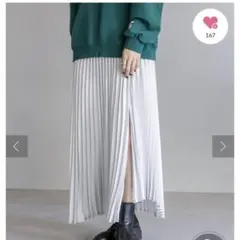 mystic スリットプリーツスカート