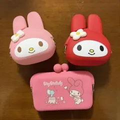 My Melody ウサギ型コインケース 3点セット
